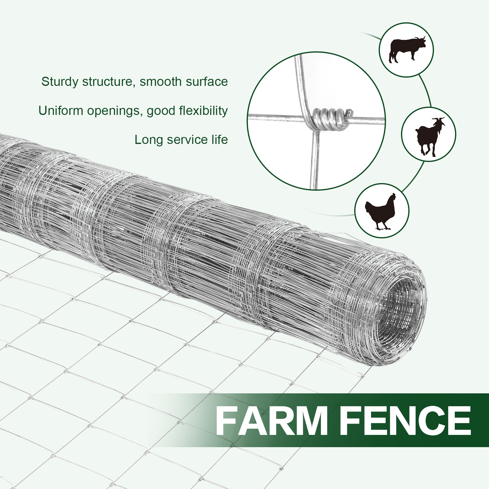 5FT/6FT Metal Farm Fence Net A - مراجعة Agriculture Farming Net وسعره